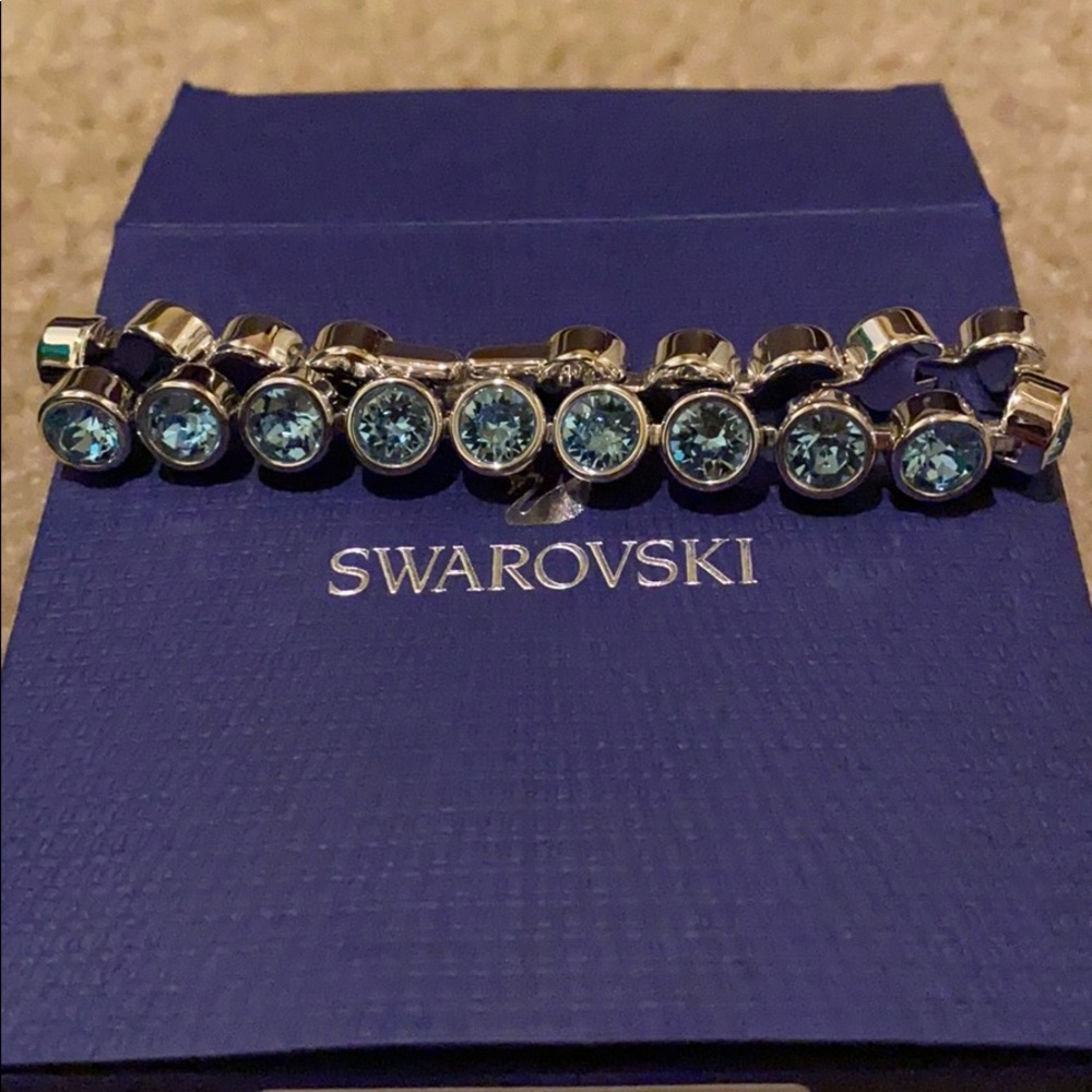 Blue Swarovski bracelet